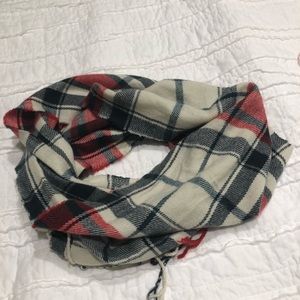 Plaid blanket scarf